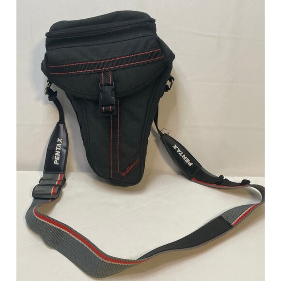 Kalimar Camera SLR shoulder bag v shaped pockets 12" x 9" x 3" black - Picture 1 of 16